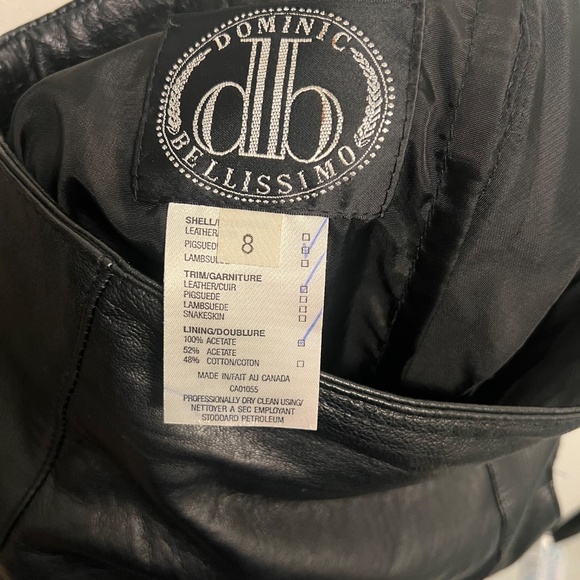 Dominic Bellissimo Leather skirt size 8 - Picture 11 of 12